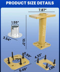 Rear Axle Bearing Puller And Install Tool Kit With 40mm Bearing Driver, Adapter Plate, and ABS Tone Ring Removal dimensions