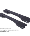 Heavy Duty Extendable Appliance Rollers With Thirty Six Upgraded Black Wheels For Moving Dryers Washing Machines Fridges And Furniture Sliding Gear, adjustable length 550-690mm.