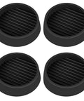 Two By Two Rubber Caster Cups Set Of Four Non Slip Round Furniture Pads with Anti Slip Gripper Floor Grip for Beds Couches and Tables