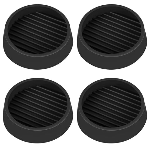 Two By Two Rubber Caster Cups Set Of Four Non Slip Round Furniture Pads with Anti Slip Gripper Floor Grip for Beds Couches and Tables