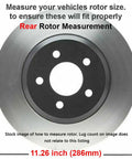 Subaru Brake Kit With Front 11.54 Inch Disc Rotors And Rear 11.26 Inch Disc Rotors Ceramic Front And Rear Brake Pads Replacement Brakes