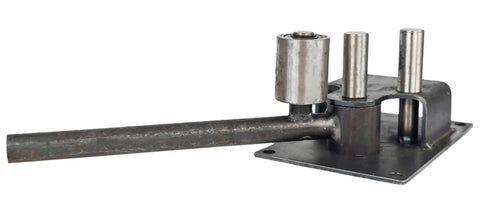 Heavy Duty Manual Rebar Bender For Steel Rod Bending Portable Deformed Rod Folding Machine, metal construction with leverage design.
