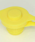 10 Pack Universal Large Yellow Gas Can Vent Caps For Plastic Fuel Cans, Heavy Duty Replacement Vent Caps, single cap view