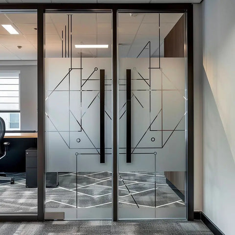 36 Inch Solid Stainless Steel Push Pull Door Handle With Solid Standoffs Built To Last For Barn Doors And Glass Panels