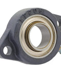 Two Bolt Flange Mount Ball Bearing Unit With Insert Bearing SA206-20G Cast Iron Housing LF206 Bore 1-1/4 Inch Set Screw Locking