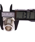 1-inch NPT fuel swivel connector measured with caliper