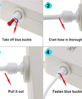 Diagram showing setup instructions for 5 Gallon Water Dispenser Pump, Plug And Play Automatic Bottle Water Pump For Fridge Use