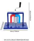 Badass Physics Experiment Kit Featuring Smooth Rotating Magnetic Perpetual Motion Device with blue and red electromagnet.