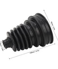 Top Tier Universal Silicone CV Joint Boot Kit Two Pack, 120mm black silicone protector, ideal for dust coverage on domestic rides.