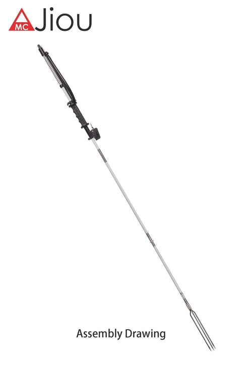 Travel-Ready Glass-Fiber Hawaiian Sling With 3-Piece Modular Poles, 11-Inch Harpoon Head Assembly Drawing