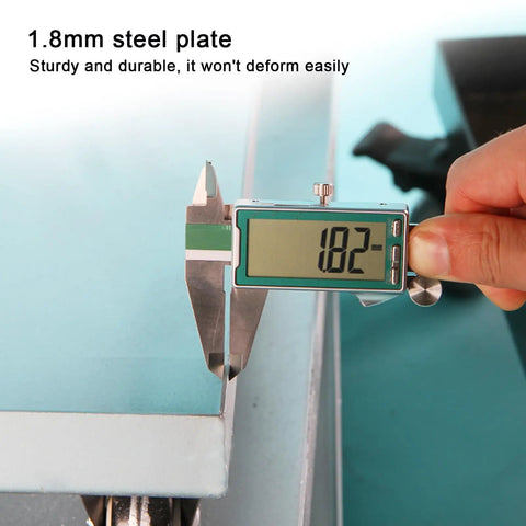 Measuring 1.8mm steel on heavy duty stainless steel drip pan with wheels for plants and appliances oil drain pallet and water tray
