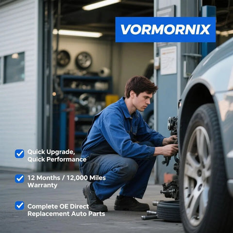 Mechanic installing Rear Left Wheel Bearing And Hub Assembly Fits Toyota Yaris And Prius C 2010 2011 2012 Replacement 42450-52060 42450-52061