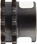 Side view of Beefed-Up Roller Chain Sprocket Double Strand Type B Hub for 35 Chain Size, 16 Teeth, 0.5 Bore