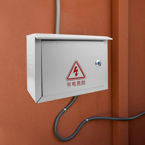 Weatherproof Outdoor Electrical Junction Box 300x400x160mm Heavy Duty Iron Distribution Panel Enclosure mounted on wall