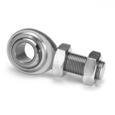 Two Pack 1/2 Inch Rod End Bearings Chromoly Steering Shaft Support Kit Spherical Rod End Right Hand 1/2-20 Male Thread With Jam Nuts Heavy Duty Joint For Durable Hydraulic Cylinder Machinery, 1/2 inch bore with jam nuts