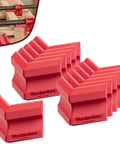 Heavy Duty Woodworking Clamp Pads 12 Pack Shield Boards From Nasty Glue Residue And Dent Marks Universal Fit On Bar And Pipe Clamps