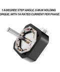 Heavy Hitter 4240 Stepper Motor For Creality Ender 3 Ender 3 Pro CR10 Series 3D Printers showing 1.8-degree step angle and 0.4Nm torque.