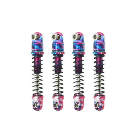 25mm Aluminum Shock Absorbers Set Of 4 For Axial SCX30 RC Crawler Upgrade Parts With Vibrant Pink Blue Purple Anodized Finish