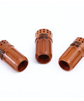 Three brown swirl rings from 10 Pack 220857 Swirl Ring Replacement Kit For PMX 45XP 65 85 105 Plasma Cutting Torch, OEM Grade
