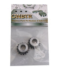 Two bevel gear wheels, 45 steel, 16 teeth, in packaging; Tough Heavy Duty Industrial Replacement Gear for Precision Machinery