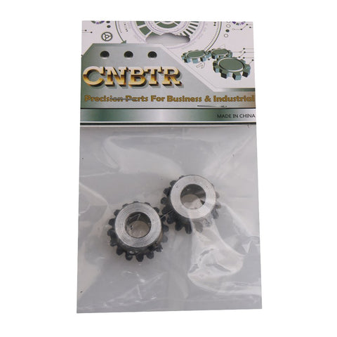 Two bevel gear wheels, 45 steel, 16 teeth, in packaging; Tough Heavy Duty Industrial Replacement Gear for Precision Machinery
