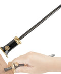 Top Shelf Wheel Marking Gauge with Precision Rolling Cutter and Sleek Bearing for Smooth Gliding Action Cuts Through Hardwood Grain Like Butter Includes Dual Imperial and Metric Scale for Slick Offset Marking and Knockout Results Every Single Time, shown in use with a hand on wood.