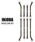 Brass High Clearance Four Link Set For SCX24 Gladiator Power Wagon Heavy Brass Links For Durability Lowers Center Of Gravity To Boost Stability Moves Links Away From Driveshaft To Prevent Rubbing Reduces Axle Wrap And Unwanted Steering For Smoother, 8 brass RC links with 39mm, 50mm, 70mm, 78mm lengths