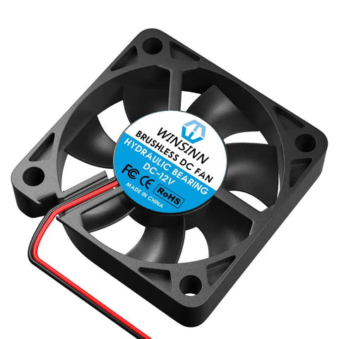 Rock Solid 50 Mm 12 V Cooling Fan 6000 Rpm Brushless Hydraulic Bearing 5 Pack Computer Case 3D Printer Auto Rig Smooth Plug And Play 30 Cm Cable No Sweat Setup