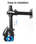 Must Have Space Saving Bike Repair Stand For Easy Maintenance, Beast Of A Clamp With 1.2 To 2.5 Inch Range, wall mounted