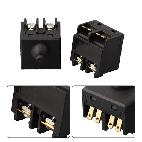 Heavy Duty Push Button Switch Replacement Kit For Angle Grinders And PCS Polishers Wiring Terminal Connector Pack Style A