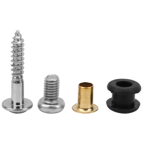 Various screws and bushings, metal and plastic materials, used for RC assembly, compatible with Rock Solid Digital Servo.