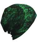 Fractal Antenna Dope Green Beanie For Running And Cycling One Size Fits All Stretchy Thin Skull Cap Casual Bonnet Hat