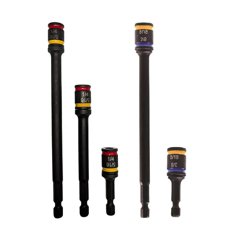 CRHEX Hex Driver Kit With Quick Change Between One Quarter Inch And Five Sixteenths Inch And Five Sixteenths And Three Eighths Inch Hex Sizes displayed