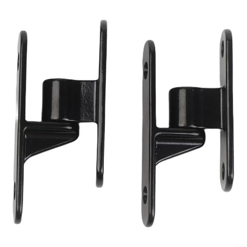 Heavy Duty Gate Hinges 304 Stainless Steel Wall Mount Rustproof For Farm Fences And Garage Doors Black Finish Five Eighths Pin Two Pair Set