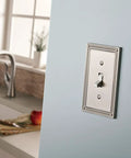 Beaded Single Duplex Outlet Wall Plate With Vintage Inspired Detailing In Brushed Nickel Finish 1 Gang ETL Certified GFI Outlet Decorative Cover One Pack