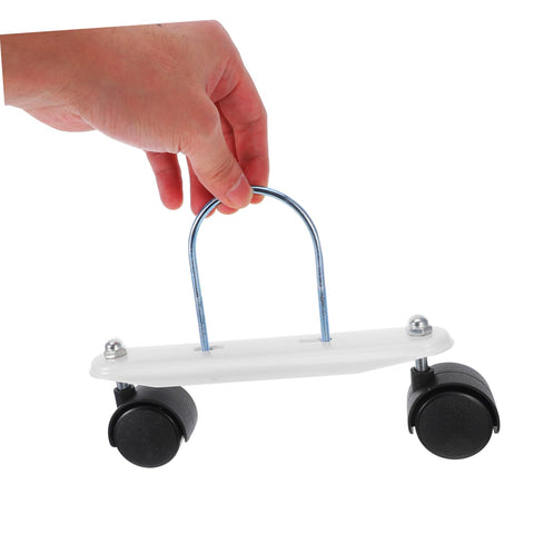 Heavy Duty Universal Replacement Heater Wheels With Smooth Swivel Casters For Oil Filled And Gas Space Heaters in hand.