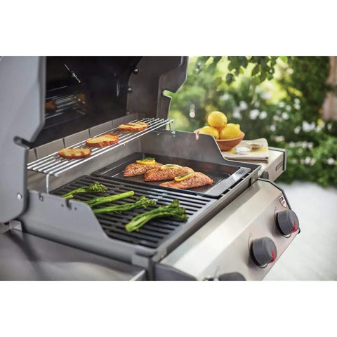 Porcelain Enamel Cast Iron Grill Griddle For Spirit Gas Grills, Even Heat Retention, Nonstick Surface, Easy Cleanup, Grills Like A Boss