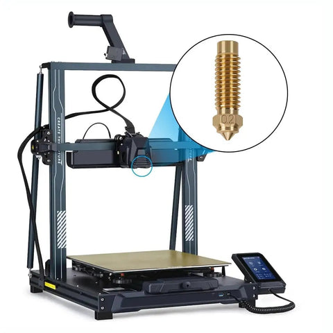 Five 0.2mm Brass Nozzles for Neptune 4 Plus and 4Max 3D Printer Pack Anti Clog Chamfer Design for Fine Detail Prints Smooth Flow Durable Upgrade Nozzle Set