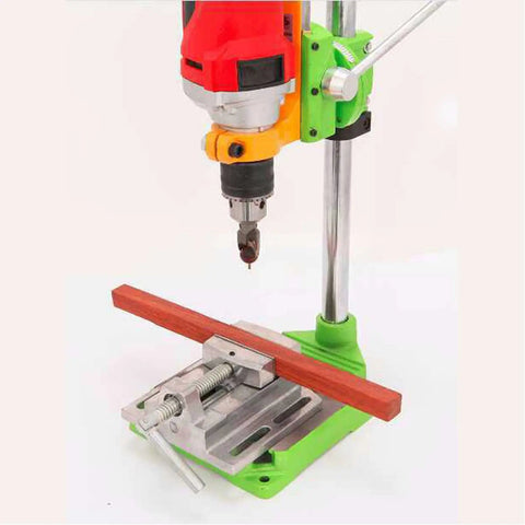 Adjustable Vertical Drill Stand With 90 Degree Rotation Floor Drill Press Table 60mm Travel Fits 38mm To 43mm Drills Heavy Duty Floor Mount