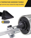 High temperature hardened thimble on Beefy Heavy Duty Hydraulic Gear Puller Kit 50T With 19.6 Inch Jaws 2-3 Jaw Bearing Puller.