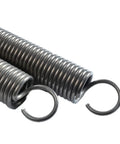 Top Shelf Stainless Steel Extension Springs, 2 Pack Heavy Duty Tension Coils With Dual Hooks, coiled springs with hooks visible.