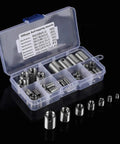 Self Tapping Threaded Inserts Kit For Metal And Stainless Steel 58 Piece Diy Tool Set For Tight, Durable Screw Reinforcement And Easy Install case