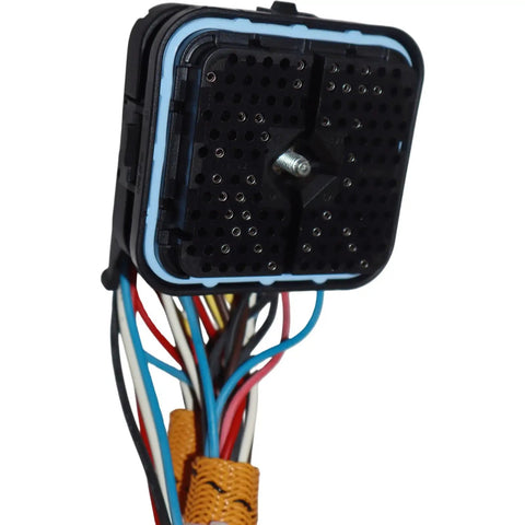 Hot Deal On EXKATCC 323-9140 Wiring Harness Assembly For Caterpillar CAT Tracked Logging Machines connector detail with wires.