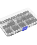 250 Piece Nylon Standoff Spacer Kit With Male And Female Spacers For Circuit Boards Anti Signal Interference Hexagonal Pillars Great For Chip Thermal Channels M3 Dual Pass B Model Includes Nuts And Screws in compartment box