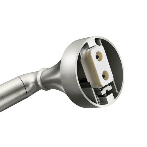 Close-up of wall mount bracket for Hamden Spot Resist Brushed Nickel 24 Inch Single Towel Bar With Easy Install Press And Mark