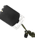 All In One Mini Orienteering Compass With Luminous Mirror And Ruler, black casing, with green lanyard, for hiking navigation