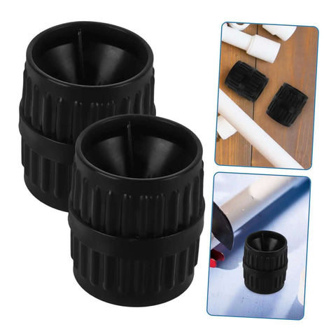 Two Pack Tubing Reamer Set For Copper Pipes Inner And Outer Deburring Tools Chamfering Edges Portable Plumbing Kit