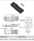 Rubber Cabinet Toggle Latch With Soft Pull Door Lock, XK710-1, dimensions and design details shown