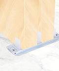 Sliding Closet Door Roller Kit For 3/4 To 1-3/8 Inch Thick Doors With Scroll Wheel Tracks And Screws showing metal guide rail system