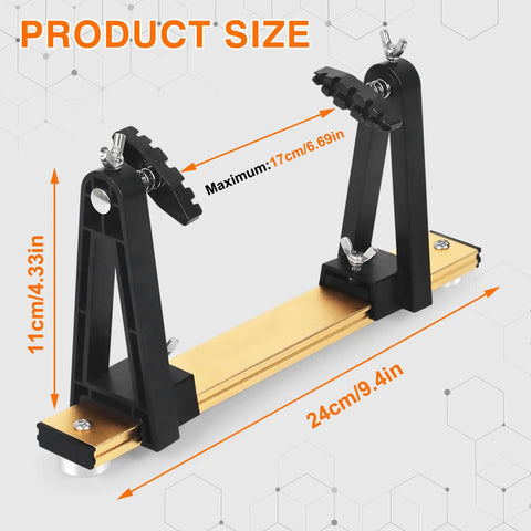 Magnetic PCB Holder With 360 Degree Rotation And Helping Hands For Soldering And Repair Portable Aluminum Base Size Display